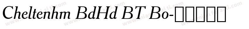 Cheltenhm BdHd BT Bo字体转换